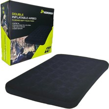 Gfc Life Store Double Flocked Inflatable Airbed