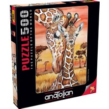 Allians 500 Parça Zürafa Temalı Yapboz Puzzle, Eğlenceli ve Zihni Geliştirici Oyun
