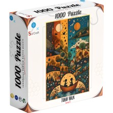 Allians Renkli 1000 Parça Puzzle Seti, Eğlenceli ve Zihni Geliştirici Aktivite