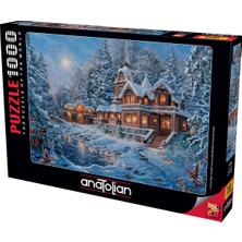 Allians Renkli 1000 Parça Yapboz Puzzle - Sihirli Kış Temalı Eğlence Seti