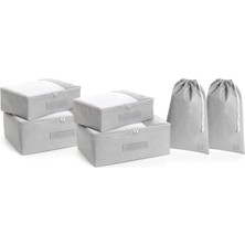 Gfc Life Store Textile 6'lı Gri Renk Bavul Içi Düzenleyici Set