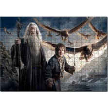 Allians Yüzüklerin Efendisi Hobbit ve Gandalf Temalı 120 Parça Ahşap Puzzle