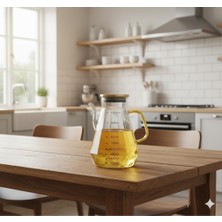 Paşabahçe Premium Gold Borosilikat Cam Yağdanlık – 900 ml Ölçü Göstergeli