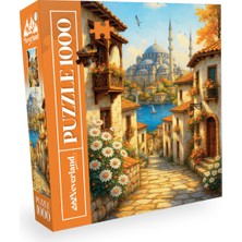 Allians Renkli 1000 Parça Puzzle - Eski Istanbul Sokağı Temalı Eğlenceli Hobi