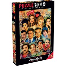 Allians Renkli 1000 Parça Yapboz Puzzle - Yeşilçam Yıldızları Koleksiyonu