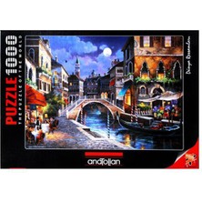 Allians 1000 Parça Yapboz Puzzle Venedik Sokakları Iı 3087, Eğlenceli ve Zihni Geliştirici