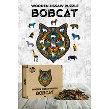 Allians Ahşap Mandala Puzzle Kedi Şekilli Özel Tasarım Eğlenceli Zeka Oyunu