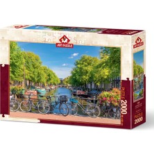 Allians 2000 Parça Amsterdam Kanalı Puzzle, Eğlenceli ve Detaylı Yapboz Seti