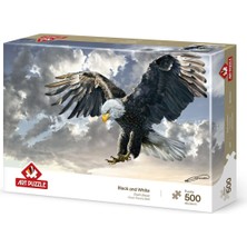 Allians Siyah Beyaz 500 Parça Eğlenceli ve Zeka Geliştirici Puzzle Seti