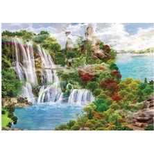 Allians 1000 Parça Şelale ve Manzara Puzzle, Keyifli ve Renkli Zamanlar Için