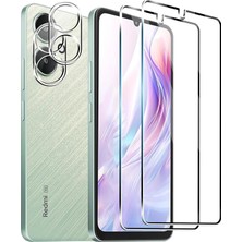 Kip GSM Redmi 13C Uyumlu 9h Cam Ekran Koruyucu+Kamera Safir Lens Koruyucu 2li Set