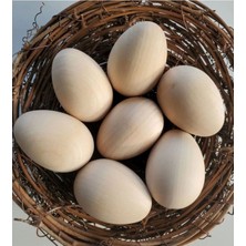 PremiumPort Eğitici Ahşap Paskalya Yumurta Seti, Doğal ve Güvenli Oyuncak