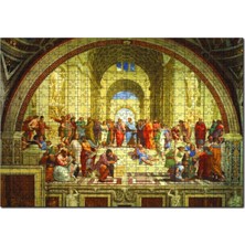 Allians Renkli 500 Parça Ahşap Puzzle Seti, Eğlenceli ve Öğretici Oyun