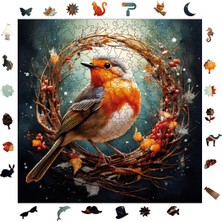 Allians Renkli Ahşap Puzzle, 353 Parça, 29X29 Cm, Eğlenceli ve Öğretici Oyun