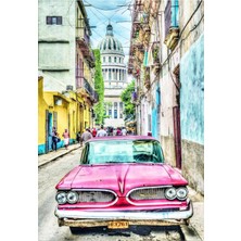 Allians Vintage Havana Araba 1000 Parça Puzzle, Eğlenceli ve Detaylı Tasarım
