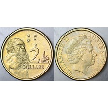 Banknoting Avustralya 2 Dolar 2017 Kraliçe Iı. Elizabeth-Aborijin Temalı. 20,5 Mm.