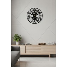 Grandmix Kişiye Özel Oto Servis Temalı Metal Duvar Saati 45X45 cm