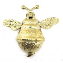 Antika Tarz Dekoratif Pirinç Arı Kapı Tokmağı, Taktak - Büyük, 163X150MM, Sarı