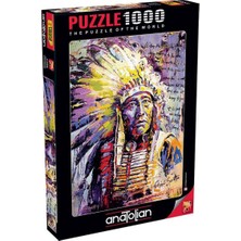 Allians Renkli 1000 Parça Yapboz Puzzle - Şef Seattle 1104 Keyifli Zihinsel Aktivite