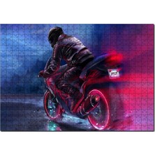 Allians Racing Motorsiklet Temalı 255 Parça Ahşap Puzzle, Eğlenceli ve Şık Tasarım