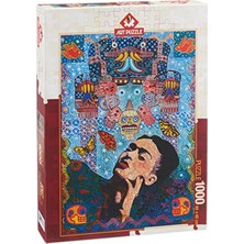 Allians Renkli 1000 Parça Frida Kahlo Puzzle, Eğlenceli ve Detaylı Tasarım