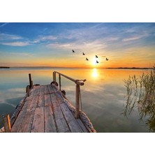 Allians Renkli Günbatımı Temalı 1000 Parça Puzzle, Eğlenceli ve Zengin Detaylar