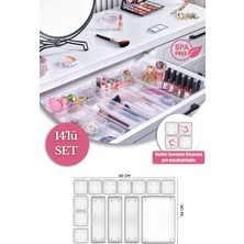 Feyza Design 14'lü Çok Amaçlı Dolap Içi Çekmece Düzenleyici Organizer