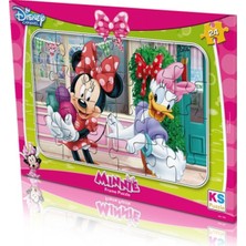 Allians Renkli 24 Parça Minnie Mouse Puzzle 24X34 cm Çocuk Oyun Seti