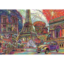 Allians Paris Temalı Renkli 1000 Parça Puzzle, Eğlenceli ve Zengin Manzara Detayları