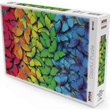 Allians Çok Renkli Kelebekler Puzzle, Eğlenceli ve Renkli Zihin Oyunları