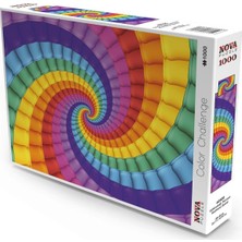Allians Rengarenk Gökkuşağı Sarmalı 1000 Parça Puzzle, Eğlence ve Zeka Gelişimi