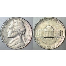 Banknoting Amerika 5 Cent 1978 D. Jefferson Nıckel.