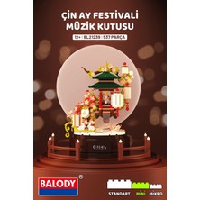 Allians Renkli Çin Geleneksel Fener Müzik Kutusu Yapı Bloğu Seti, 537 Parça