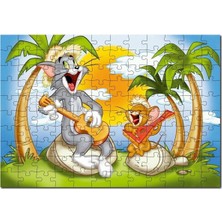 Allians Tom ve Jerry Temalı 255 Parça Ahşap Puzzle, Eğlenceli ve Öğretici Oyun