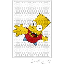 Allians Renkli Bart Simpsons 240 Parça Puzzle, Eğlenceli ve Kolay Yapım Keyfi