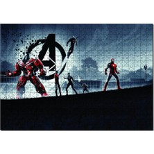 Allians 255 Parça Avengers Puzzle Seti: Hulkbuster, Iron Man, Black Widow ve Rocket