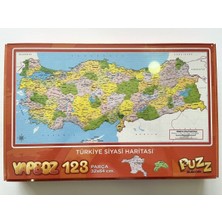 Allians 32X64 Parça Türkiye Haritası Yapboz, Eğlenceli ve Öğretici Oyun