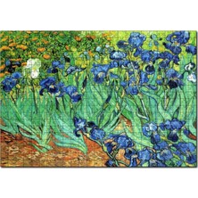 Allians Renkli Irislerim Vincent Van Gogh 1000 Parça Puzzle, Ahşap Yapboz