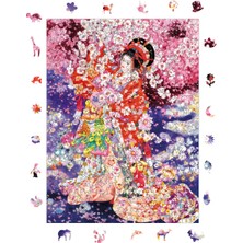 Allians Ahşap Puzzle Sakuranın Dansı 450 Parça 29X39 cm Eğlenceli ve Zorlu Oyun