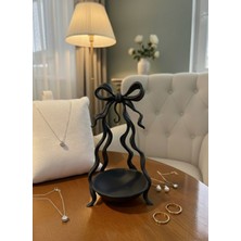 Feyza Design Şık Kurdele Tasarımlı Takı Standı, Zarif ve Düzenli Dekorasyon