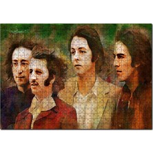 Allians Beatles Temalı 120 Parça Ahşap Puzzle, Dekoratif ve Eğlenceli Hediye
