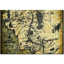 Allians Yüzüklerin Efendisi Temalı 255 Parça Ahşap Puzzle Yapboz