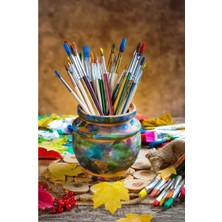 Allians Renkli 1000 Parça Puzzle ve Fırça Seti, Yaratıcı Eğlence Keyfi