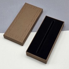 Shopwave Kahverengi Özel Motifli Lüks Kalem Kutusu