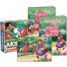 Allians Renkli Kız Çocukları Için Çoklu Hikaye, Boyama ve Puzzle Seti