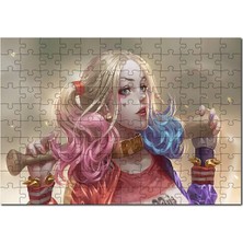 Allians Renkli Harley Quinn ve Beyzbol Sopası Temalı 120 Parça Ahşap Puzzle