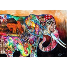 Allians Renkli Afrika Temalı 1000 Parça Puzzle, Eğlenceli ve Zorlayıcı Tasarım