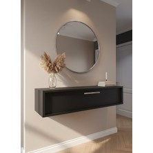 Resital Dresuar Antrasit Silver - Modern Duvara Monte Antre Mobilyası