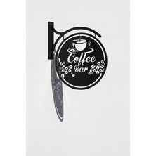 Grandmix Coffee Bar Metal Duvar Dekoru Askılı Kahve Köşesi Tabelası