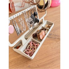 Feyza Design Şık Plastik Takı Organizeri, Çoklu Bölmeli ve Dayanıklı Tasarım